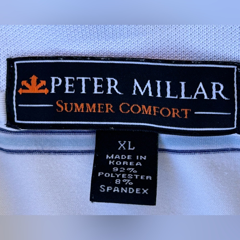 Peter Millar Men’s Summer Comfort Short Sleeve Golf Polo Size XL - Picture 5 of 8